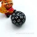 Bescon polyhedral dice dice 50-sides dice ، d50 die ، d50 dice ، 50 Quarity dice ، 50 Qualing Cube Colling